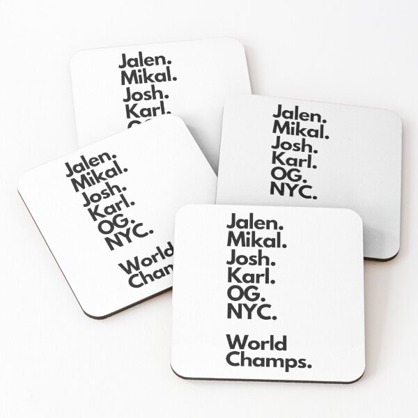 Item preview, New York Knicks 2026 World Champions, Jalen Brunson Josh Hart OG Anunoby KAT Karl-Anthony Towns Orange, OG Anunoby, Jalen Brunson  - New York Knicks designed and sold by AdijanNagy.