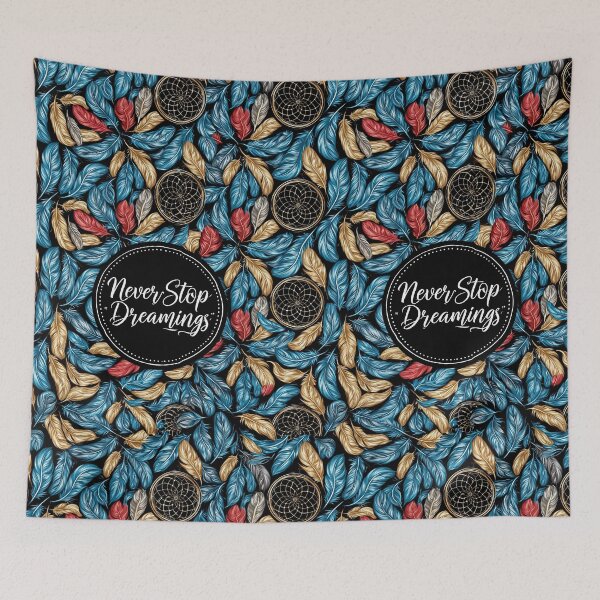 Item preview, Dark Swirling Clouds and Moons Pattern Never Stop Dreaming designed and sold by Piotrek0001.