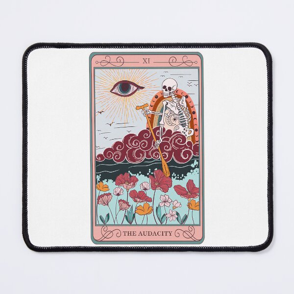 Item preview, Skeleton Riding Cloud The Audacity Tarot Card designed and sold by campbellcnfi.