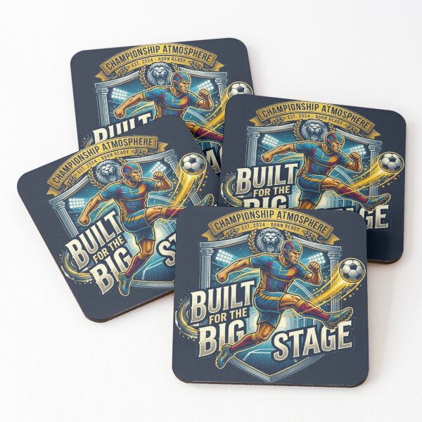 Item preview, Built For The Big Stage World Cup Football Lion Motivation designed and sold by MT-Hub | Cute Aesthetic Art, Stickers & Phone Cases.