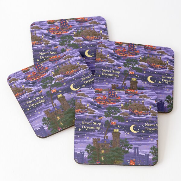 Item preview, Purple Night Sky Castle and Moon Never Stop Dreaming designed and sold by Piotrek0001.