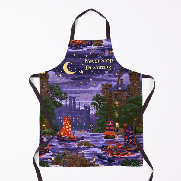 Item preview, Purple Night Sky Castle and Moon Never Stop Dreaming designed and sold by Piotrek0001.