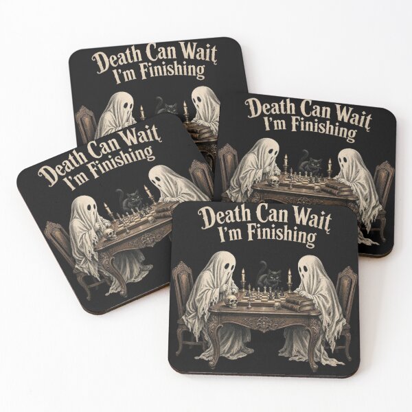 Item preview, Vintage Death can wait I'm Finishing Chess Funny Halloween designed and sold by CF_VintageDesign.