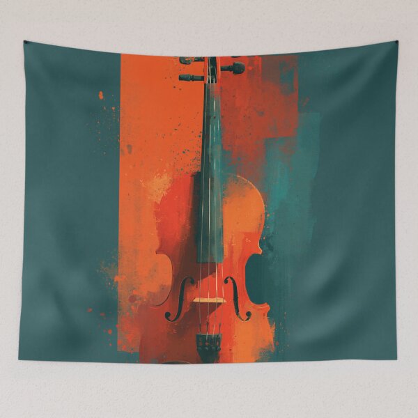 Item preview, classical violin drawing artwork designed and sold by gut2000.
