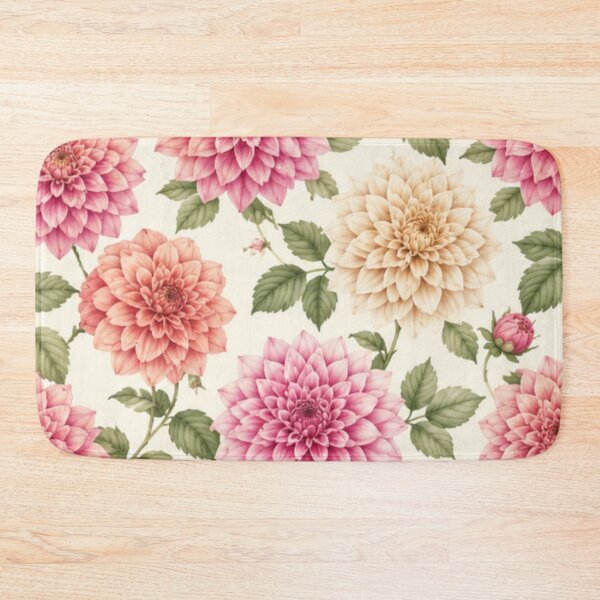Item preview, Elegant Dahlia Floral Seamless Pattern | Luxury Botanical Flower Design designed and sold by DoneAndDusted.