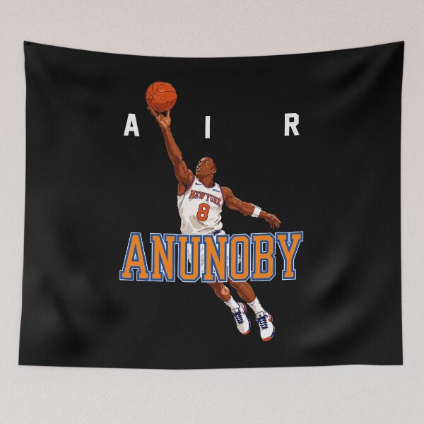 Artikelvorschau, New York Knicks 2026 Weltmeister, Jalen Brunson Josh Hart OG Anunoby KAT Karl-Anthony Towns Orange, OG Anunoby, Jalen Brunson – New York Knicks entworfen und verkauft von AdijanNagy.