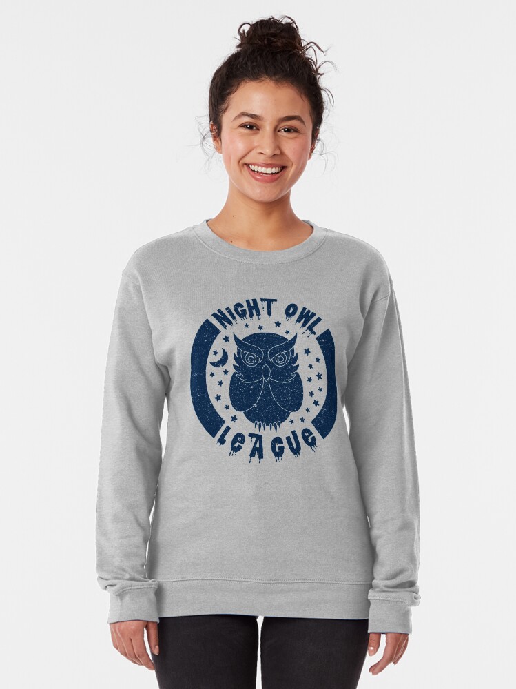 Alternate view of Night Owl League - BLUE Pullover Sweatshirt