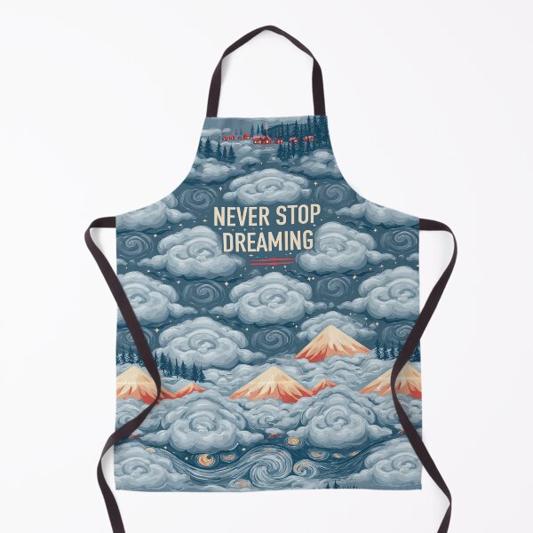 Item preview, Swirling Clouds over Mountain Landscape Never Stop Dreaming designed and sold by Piotrek0001.