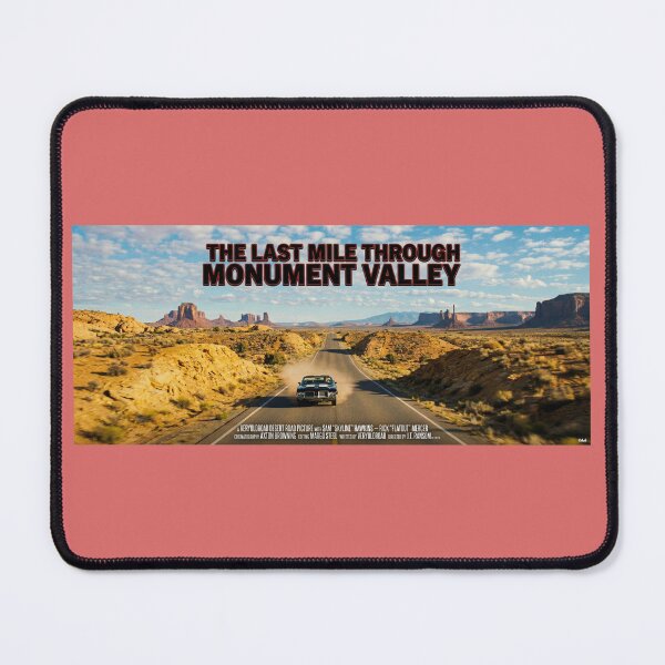 Item preview, ROAD MOVIE POSTER THE LAST MILE FROM MONUMENT VALLEY 1970 designed and sold by VERYOLDROAD BY AXTON BROWNING .