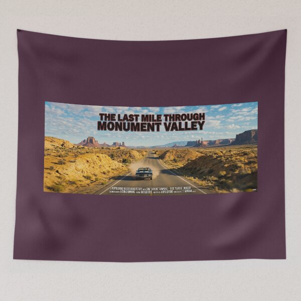 Item preview, ROAD MOVIE POSTER THE LAST MILE FROM MONUMENT VALLEY 1970 designed and sold by VERYOLDROAD BY AXTON BROWNING .