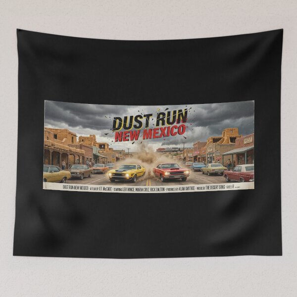 Item preview, ROAD MOVIE POSTER DUST RUN NEW MEXICO 1971 designed and sold by VERYOLDROAD BY AXTON BROWNING .