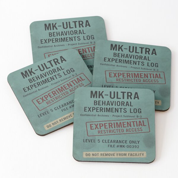 Item preview, MK Ultra Confidential Experiment File Wall Art, Retro Secret Archive Document Aesthetic designed and sold by SeriouslyArtistical.
