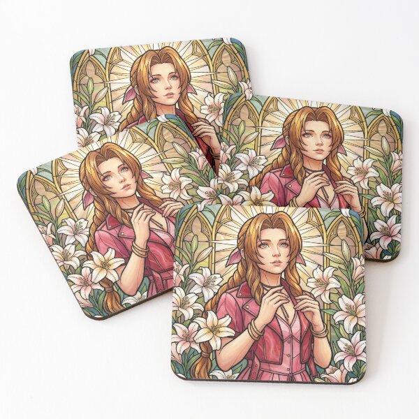 Item preview, Stained Glass Flower Girl of Midgar designed and sold by Thunderbelts.