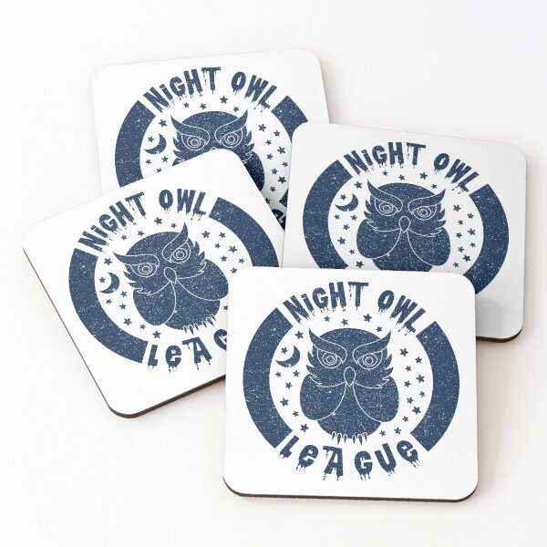 Item preview, Night Owl League - BLUE designed and sold by Printables Passions.