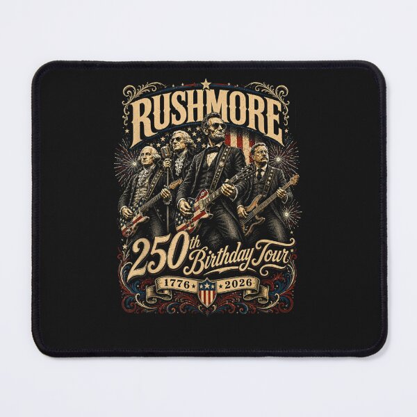 Item preview, Mount Rushmore 250th Birthday Tour Rockstar Graphic designed and sold by WardKasey.