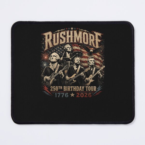 Item preview, Mount Rushmore 250th Birthday Tour Rockstar Graphic designed and sold by WardKasey.
