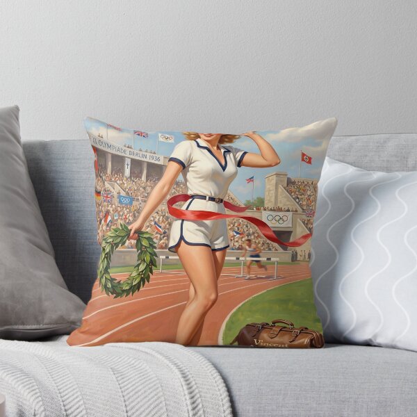 Item preview, 1936 Olympic Pin-Up Girl Retro Vintage Style Art designed and sold by Vincent-68.