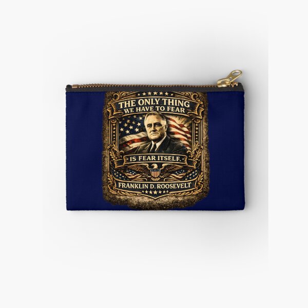 Item preview, Franklin D. Roosevelt Quote Poster | The Only Thing We Have to Fear Is Fear Itself FDR | Vintage Patriotic Art designed and sold by RockyLambda.