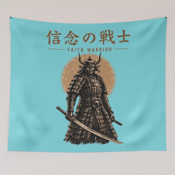 Item preview, Faith Warrior Samurai, Japanese Kanji Armor designed and sold by PastelWingg.