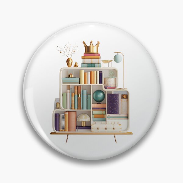 Item preview, Golden Crown Bookshelf designed and sold by bubblyrainbow.
