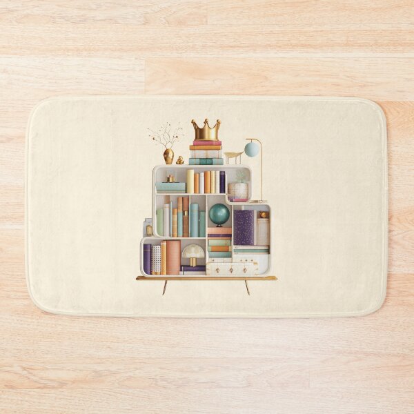 Item preview, Golden Crown Bookshelf designed and sold by bubblyrainbow.