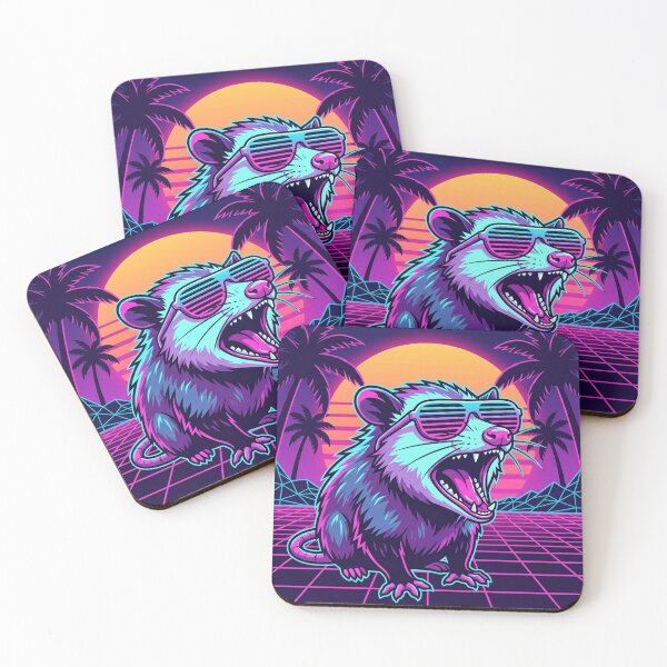 Item preview, Retro Vaporwave Opossum Chill designed and sold by J&K.