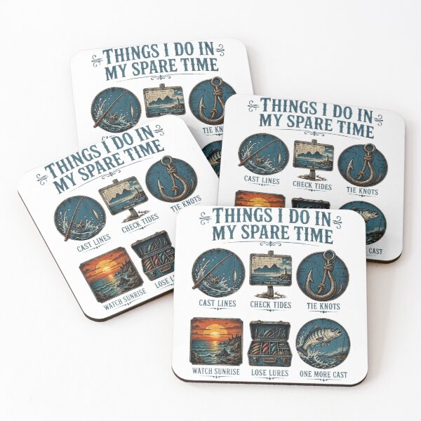 Item preview, Things I Do In My Spare Time Fishing Funny Fisherman Vintage designed and sold by CF_VintageDesign.