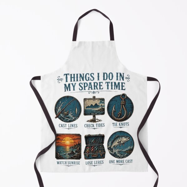 Item preview, Things I Do In My Spare Time Fishing Funny Fisherman Vintage designed and sold by CF_VintageDesign.
