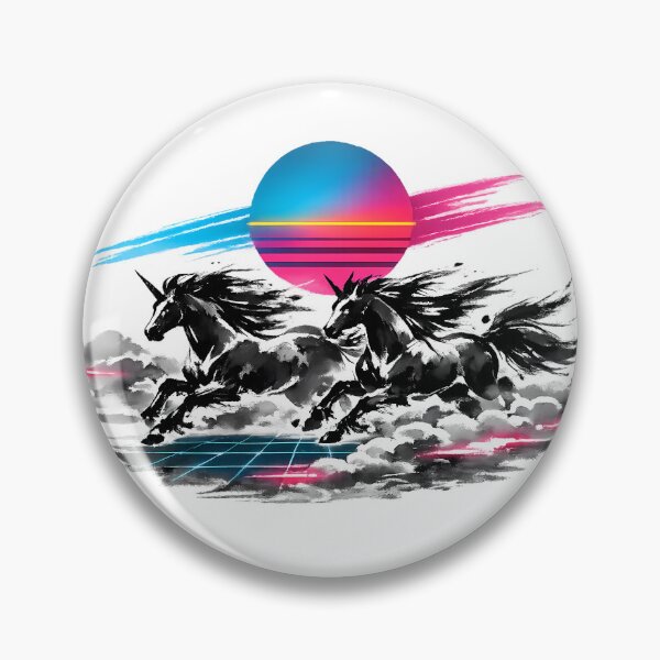 Item preview, Synthwave Unicorn Race designed and sold by KungPowUnicorn.