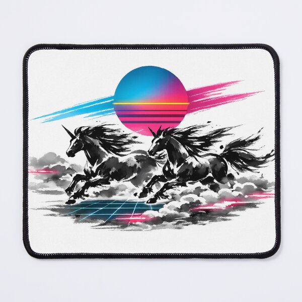 Item preview, Synthwave Unicorn Race designed and sold by KungPowUnicorn.