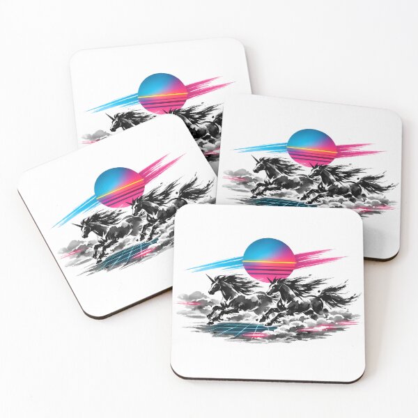 Item preview, Synthwave Unicorn Race designed and sold by KungPowUnicorn.
