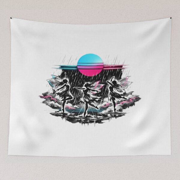 Item preview, Synthwave Fairy Rain Dance designed and sold by KungPowUnicorn.