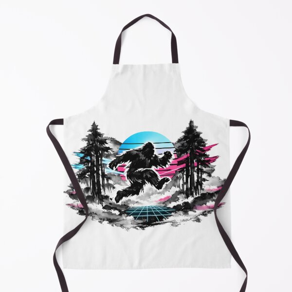 Item preview, Synthwave Bigfoot Sumi‑e designed and sold by KungPowUnicorn.