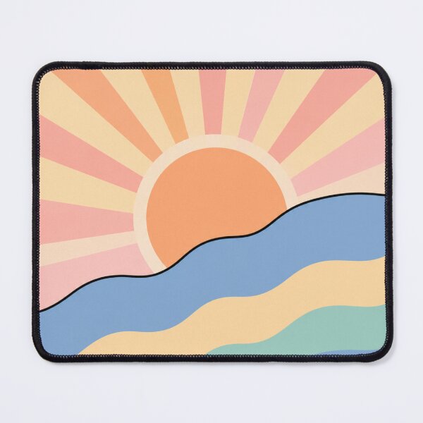 Item preview, Pastel Sunrise Waves | Minimalist Retro Abstract Aesthetic Design designed and sold by Creavanessa0321.