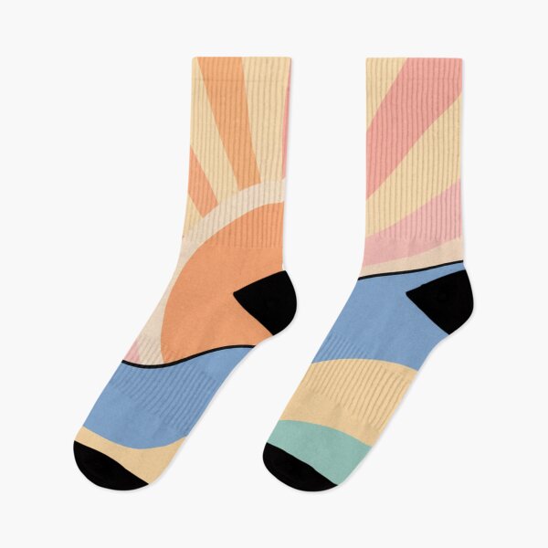 Item preview, Pastel Sunrise Waves | Minimalist Retro Abstract Aesthetic Design designed and sold by Creavanessa0321.