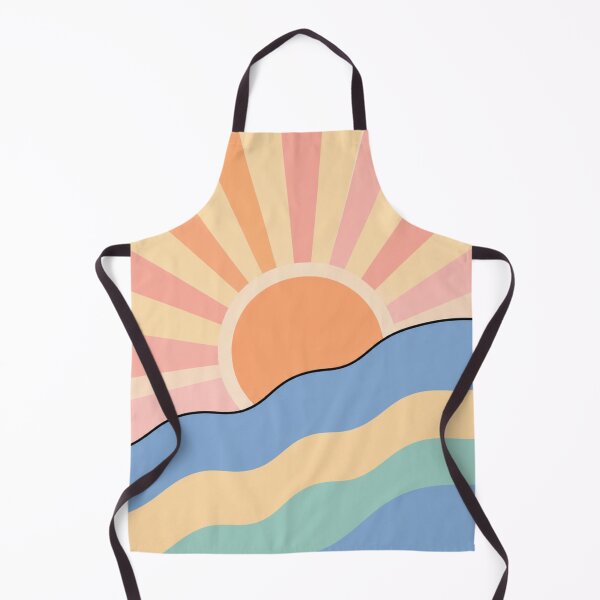 Item preview, Pastel Sunrise Waves | Minimalist Retro Abstract Aesthetic Design designed and sold by Creavanessa0321.