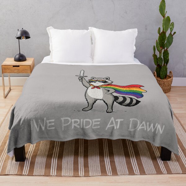 Item preview, We Pride At Dawn Funny Raccoon LGBTQ Pride Humor designed and sold by GreggRoss.