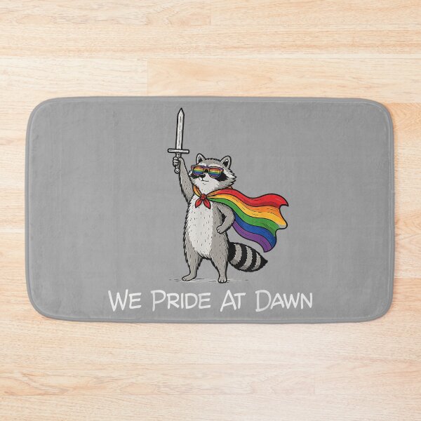Item preview, We Pride At Dawn Funny Raccoon LGBTQ Pride Humor designed and sold by GreggRoss.