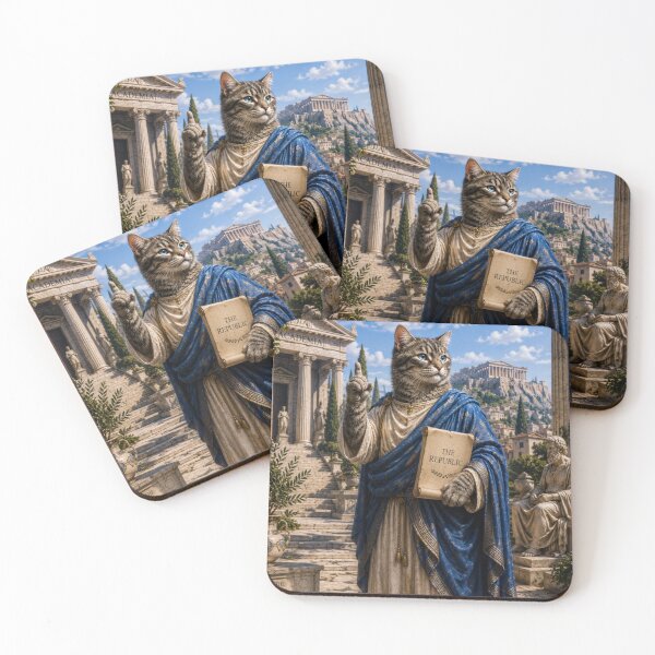 Item preview, Dreamscape Plato An Imagined Life of a Sleeping Gray Cat designed and sold by Mindworx21.