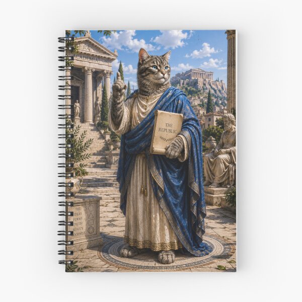 Item preview, Dreamscape Plato An Imagined Life of a Sleeping Gray Cat designed and sold by Mindworx21.