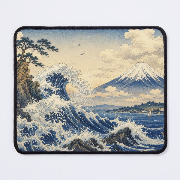 Item preview, Great Wave at Dusk designed and sold by Hidden Japan Coloring Book.
