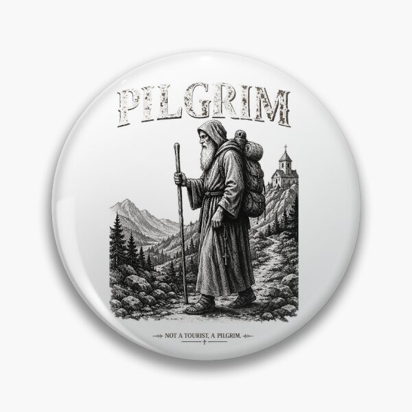Item preview, Pilgrim – Not a Tourist, a Pilgrim | Christian Faith Journey#2 designed and sold by JanChryzostom.