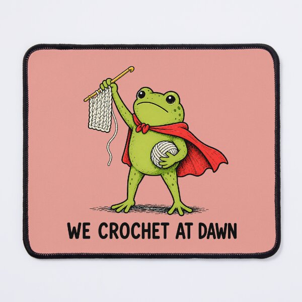 Item preview, Funny Crochet, We Crochet At Dawn, Frog designed and sold by PastelWingg.