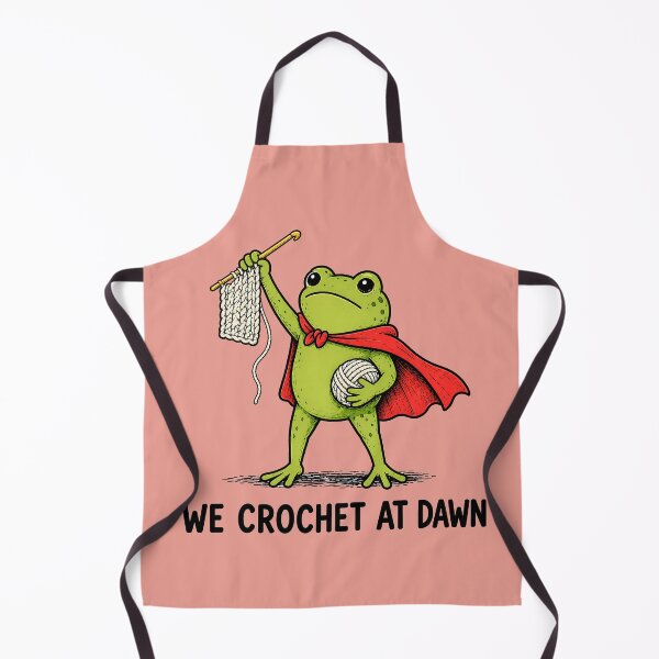 Item preview, Funny Crochet, We Crochet At Dawn, Frog designed and sold by PastelWingg.