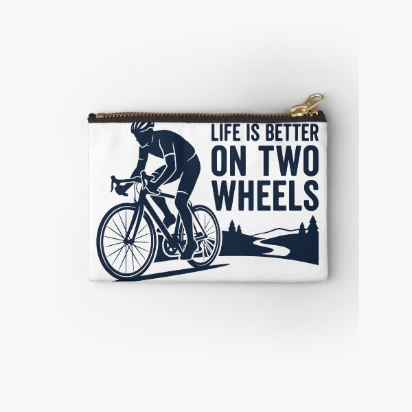 Item preview, Life Is Better On Two Wheels - Minimalist Cyclist Silhouette Design designed and sold by Sekla-Studio.