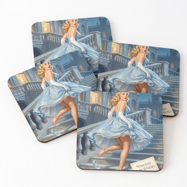 Item preview, Vintage Cinderella Pin-Up Midnight Ball Wall Art designed and sold by Vincent-68.