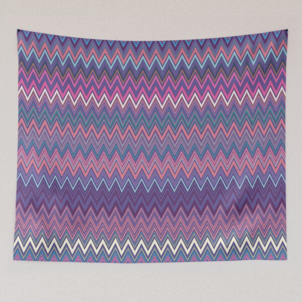Item preview, Missoni vintage textile vector seamless repeat pattern calm aura colors designed and sold by Retro Street Studios.
