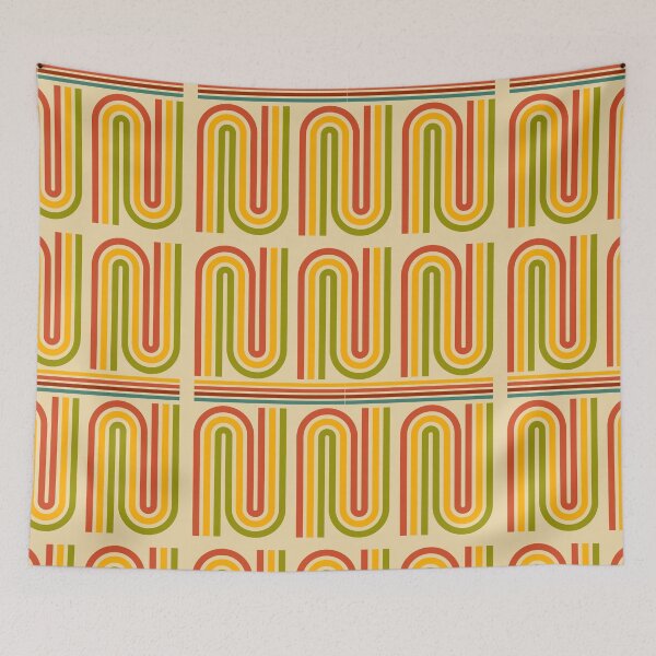 Item preview, Seventies vintage bending lines designed and sold by BritishDelights.