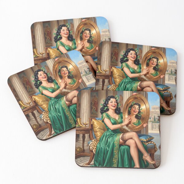 Item preview, Medusa Pinup Grecian Aesthetic Vintage Style Art designed and sold by Vincent-68.