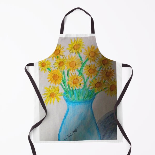 Item preview, Summer flowers in a blue vase. designed and sold by ViolciArt.
